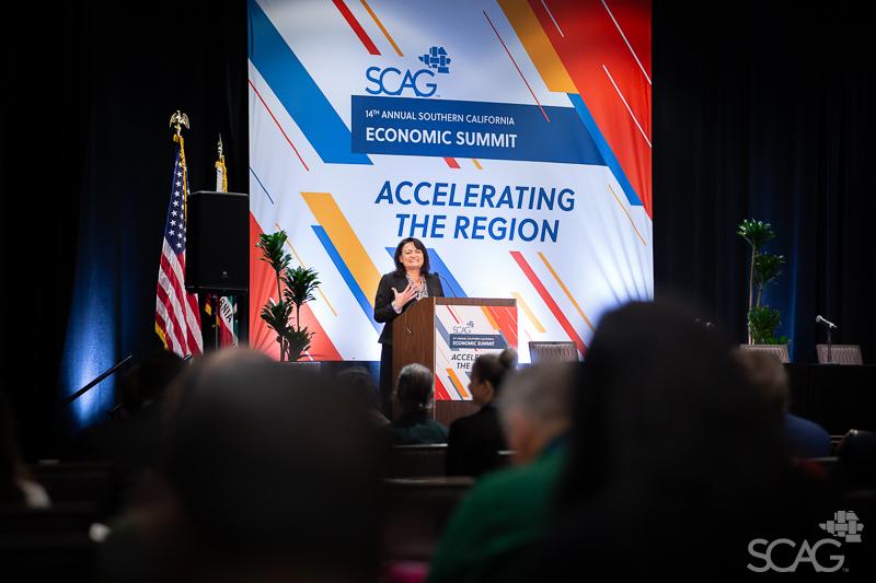 Presentations at the Economic Summit.