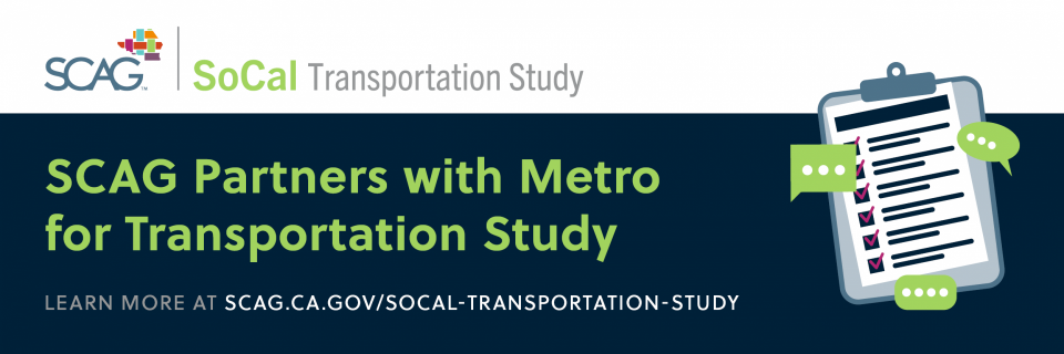 SCAG Southern California Transportation Study Banner