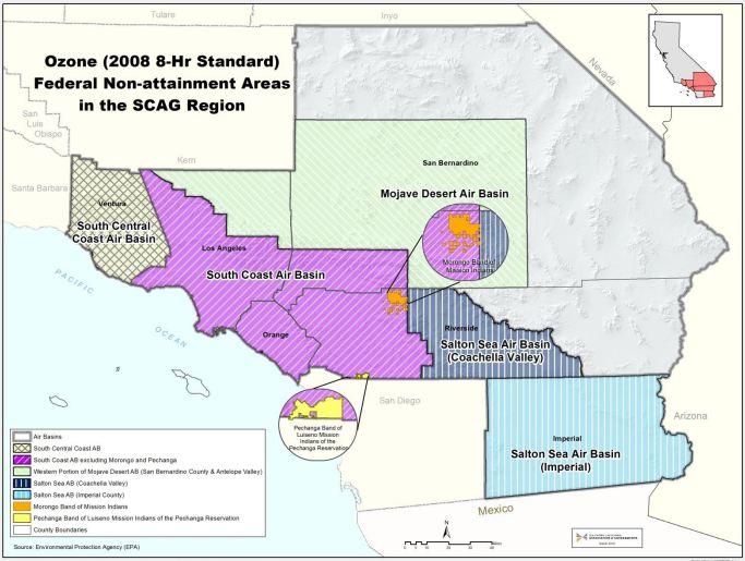 8-hour Ozone Federal Non-Attainment Area