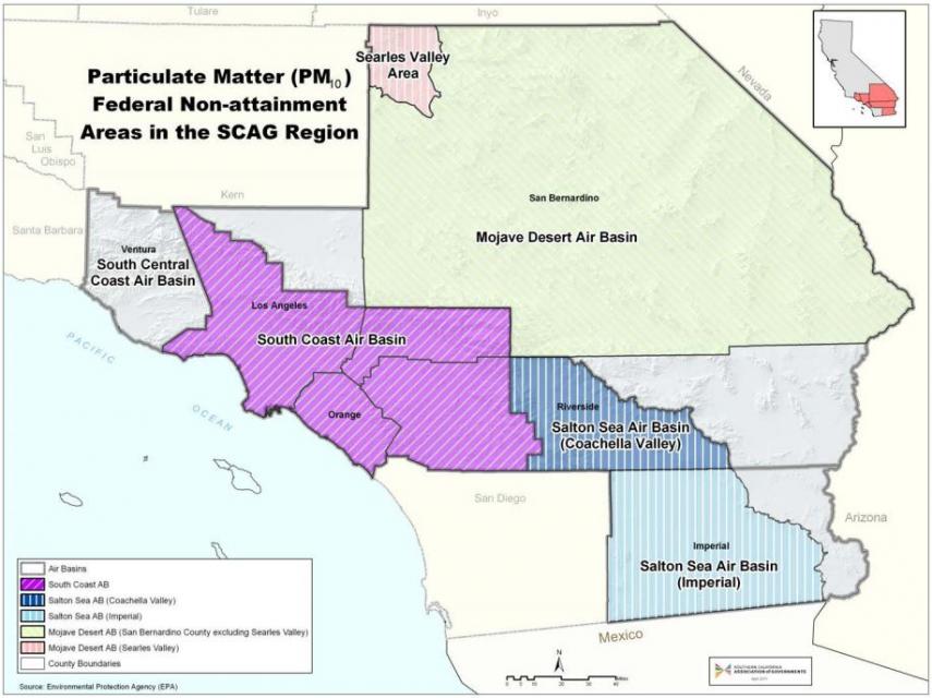 Particulate Matter10 (PM10) Federal Non-Attainment Area